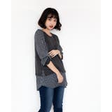 ストライプ柄アンサンブルトップス レーディス 長袖 | Frenchic | 詳細画像10 