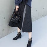 ブラック | キルティングスカート | Frenchic