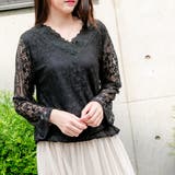 花柄レーストップス レーディス トップス | Frenchic | 詳細画像4 