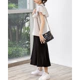 花柄ラッフルバンドカラーブラウス フリル ノースリーブシャツ | Frenchic | 詳細画像16 