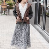 2WAY花柄レースフレアスカートロングスカート | Frenchic | 詳細画像16 