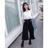 刺繍フロントZIPパンツ | Frenchic | 詳細画像8 