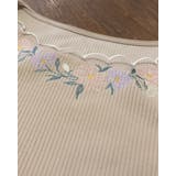 花柄刺繡リブニットトップス | Frenchic | 詳細画像9 