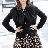 黒 | レイヤーチュールドットトップ | Frenchic