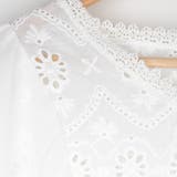 Vネック カットワークレース刺繍ふんわりスリーブトップス 春夏 | Frenchic | 詳細画像13 