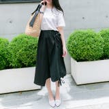 パールの紐付きブラウス レーディス 半袖 | Frenchic | 詳細画像6 