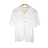 シフォンレース セーラー襟フロントボタンブラウス レーディス | Frenchic | 詳細画像9 