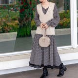 ショート丈 Vネック ケーブルニット | Frenchic | 詳細画像3