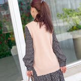 ショート丈 Vネック ケーブルニット | Frenchic | 詳細画像4