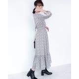 レーススリーブ花柄シフォンワンピース レーディス レース | Frenchic | 詳細画像16