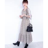 レーススリーブ花柄シフォンワンピース レーディス レース | Frenchic | 詳細画像24