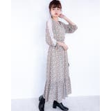 レーススリーブ花柄シフォンワンピース レーディス レース | Frenchic | 詳細画像26