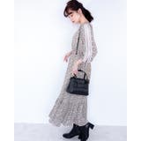 レーススリーブ花柄シフォンワンピース レーディス レース | Frenchic | 詳細画像29