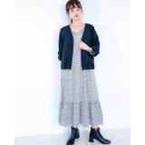 レーススリーブ花柄シフォンワンピース レーディス レース | Frenchic | 詳細画像35