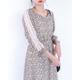 レーススリーブ花柄シフォンワンピース レーディス レース | Frenchic | 詳細画像4
