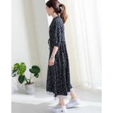 ワンピース ドット柄 花柄 春夏秋冬 オールシーズン 女性 | Frenchic | 詳細画像14