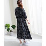 ワンピース ドット柄 花柄 春夏秋冬 オールシーズン 女性 | Frenchic | 詳細画像4