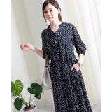 ワンピース ドット柄 花柄 春夏秋冬 オールシーズン 女性 | Frenchic | 詳細画像5