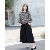 スリムサイドステッチ レースワイドパンツ | Frenchic | 詳細画像4 