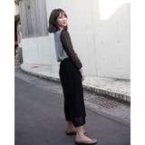 スリムサイドステッチ レースワイドパンツ | Frenchic | 詳細画像7 