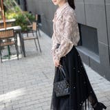 フラットカラーリボン紐結びフレア袖ブラウス | Frenchic | 詳細画像6 