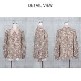 フラットカラーリボン紐結びフレア袖ブラウス | Frenchic | 詳細画像7 