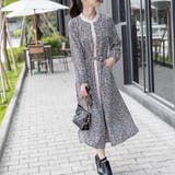 バンドカラー配色ワンピース | Frenchic | 詳細画像1