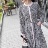 バンドカラー配色ワンピース | Frenchic | 詳細画像4