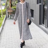 バンドカラー配色ワンピース | Frenchic | 詳細画像8