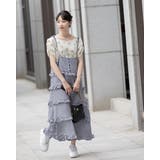 花柄パワショルシフォンブラウス | Frenchic | 詳細画像10