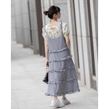 花柄パワショルシフォンブラウス | Frenchic | 詳細画像12