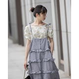 花柄パワショルシフォンブラウス | Frenchic | 詳細画像6