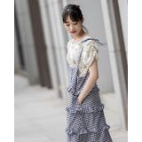 花柄パワショルシフォンブラウス | Frenchic | 詳細画像7