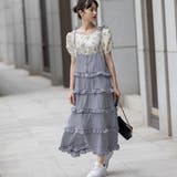 ギンガムチェック/リボンストラップティアードワンピース | Frenchic | 詳細画像5 