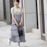 ギンガムチェック/リボンストラップティアードワンピース | Frenchic | 詳細画像6 