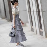 ギンガムチェック/リボンストラップティアードワンピース | Frenchic | 詳細画像11 