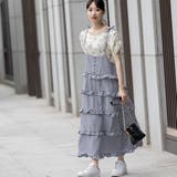 ギンガムチェック/リボンストラップティアードワンピース | Frenchic | 詳細画像12 