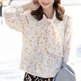 バニラ | クラジック花柄シフォンブラウス | Frenchic
