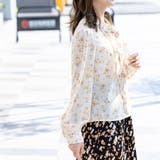 クラジック花柄シフォンブラウス | Frenchic | 詳細画像1