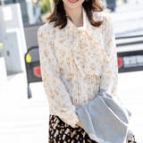 クラジック花柄シフォンブラウス | Frenchic | 詳細画像5