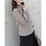 フリルネックコーデュロイブラウス | Frenchic | 詳細画像5 
