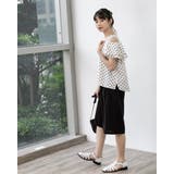 ドットオフショルフレアブラウス | Frenchic | 詳細画像15