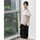 ドットオフショルフレアブラウス | Frenchic | 詳細画像7
