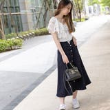 総レースフリルシフォンブラウス | Frenchic | 詳細画像14 