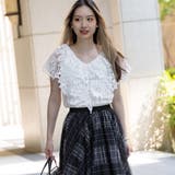 総レースフリルシフォンブラウス | Frenchic | 詳細画像18 