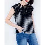 クロ / Fサイズ | レース２ＷＡＹカットソー レーディス ノースリーブ | Frenchic
