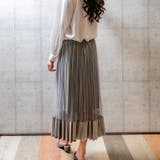 ベロア裾チュールプリーツスカート レーディス ロング | Frenchic | 詳細画像17 