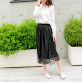 ホワイト | 大襟パールボタンブラウス 春夏秋冬 オールシーズン | Frenchic