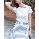 リブニット半袖カットソー レーディス 半袖 | Frenchic | 詳細画像10 