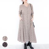 2WAY フロントボタン花柄ワンピース レーディス | Frenchic | 詳細画像1